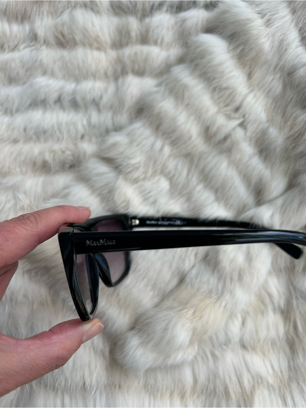 Max Mara Black Retro 80’s Sunglasses, OS