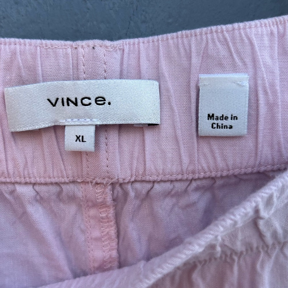 Vince Tapered Pull-On Linen blend Pant, size XL