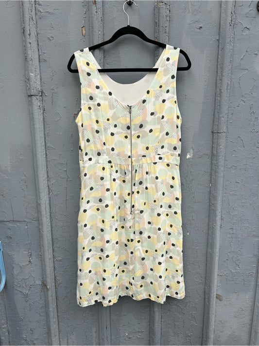 Oliver Bonas Yellow Green Dress, UK 16 (US 12)