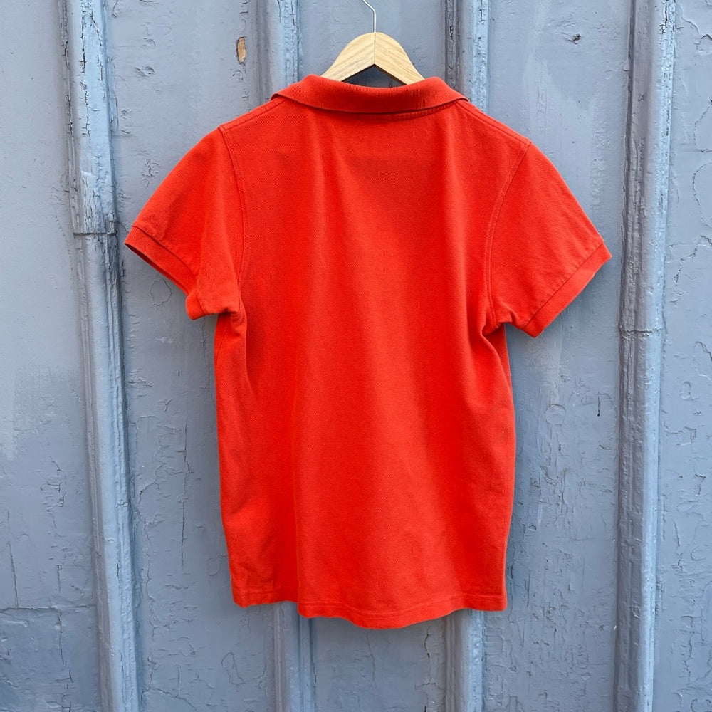 Burberry Tangerine Orange Polo Shirt, size M