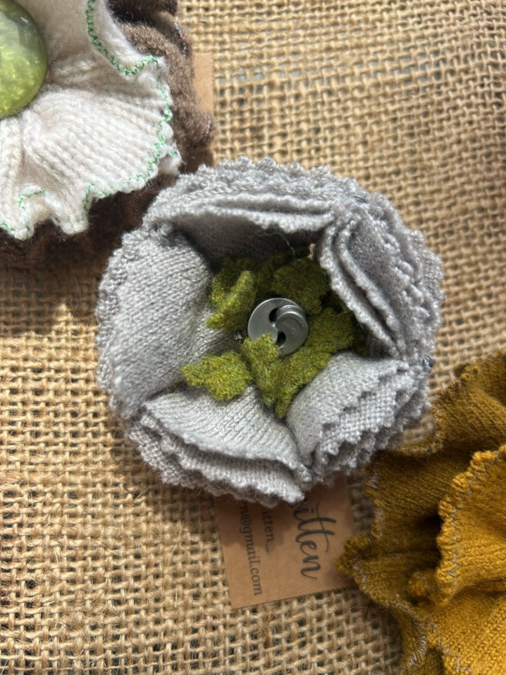 Vintage Cashmere Floral Brooch
