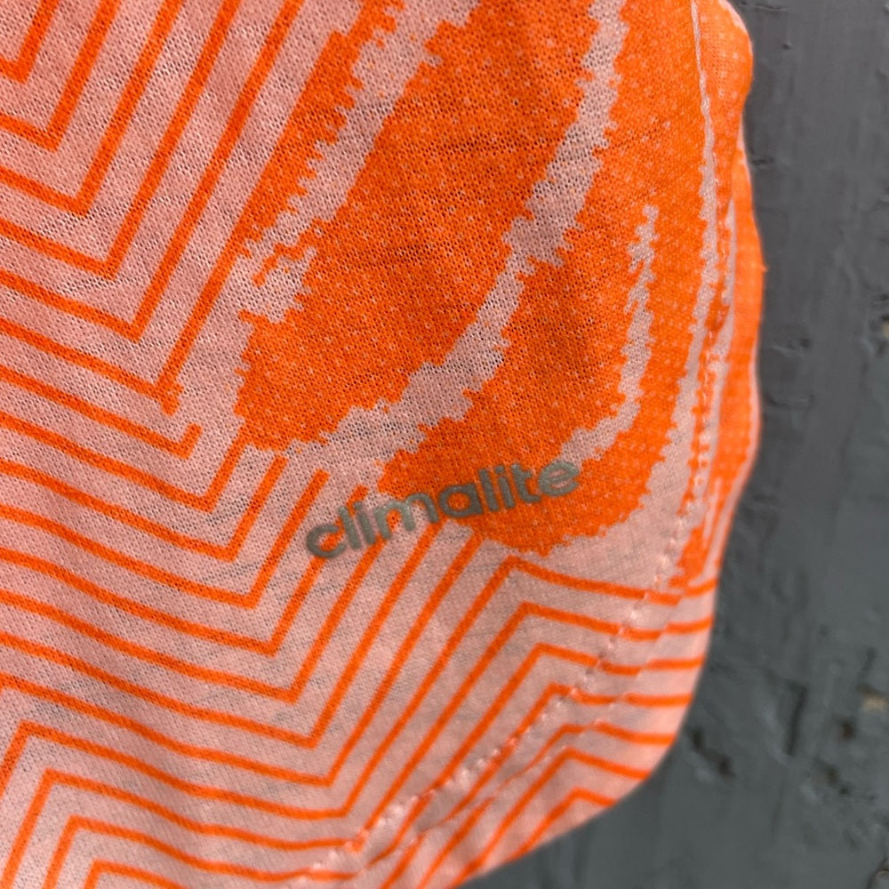 Adidas Orange printed Climalite Tank top, size M