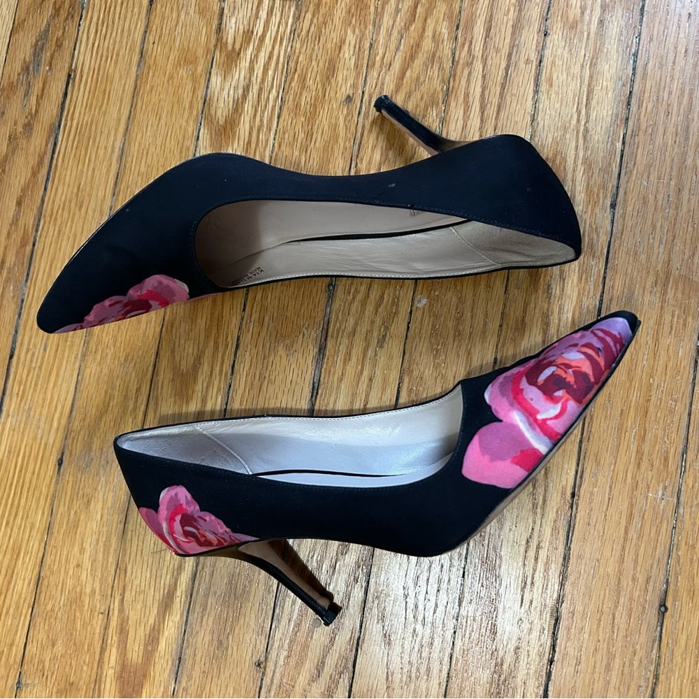 Cole Haan Satin Floral Roses Heel, size 10