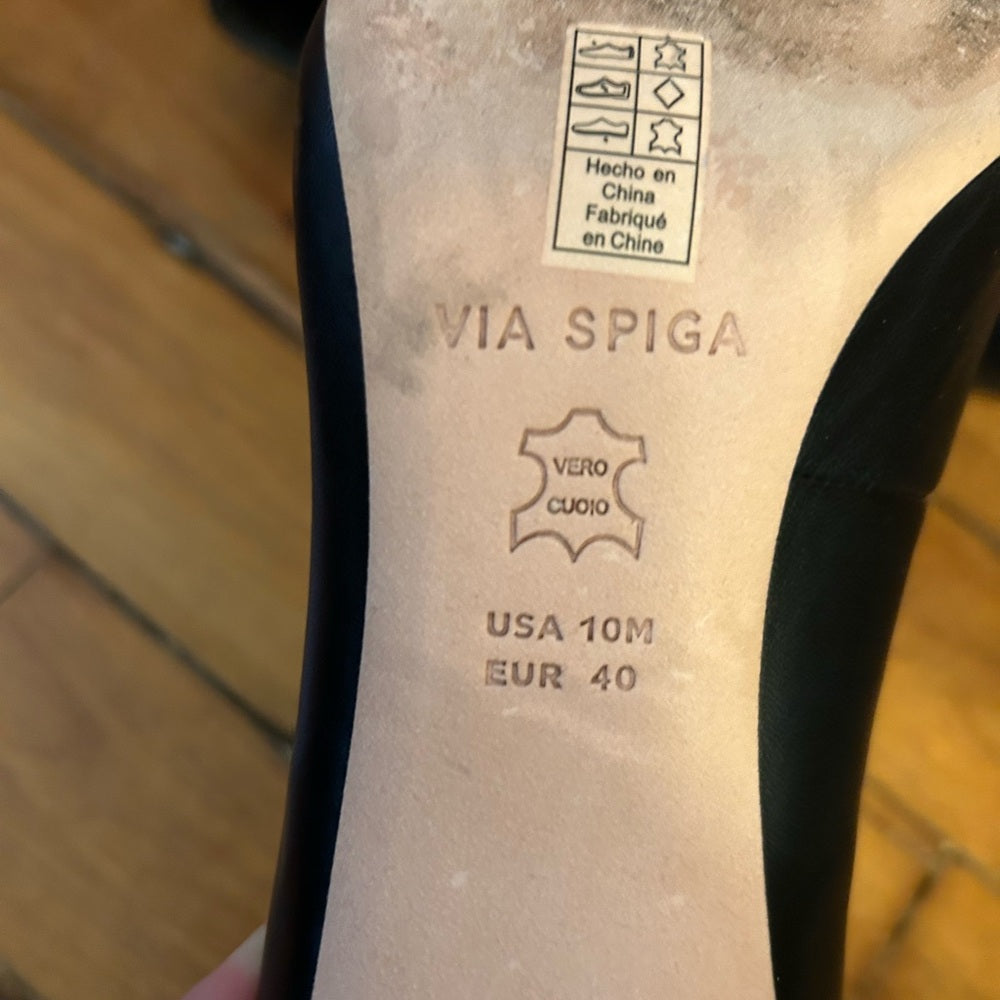 Via Spiga black pointed heels, size 10
