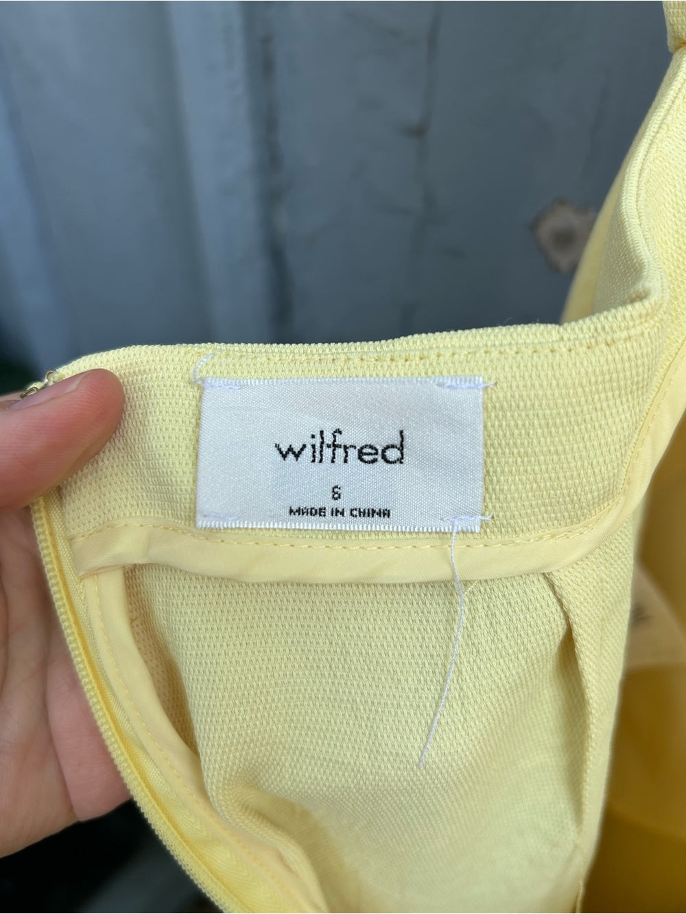 Wilfred Yellow Tie Back Ecoulement Jumpsuit, size S