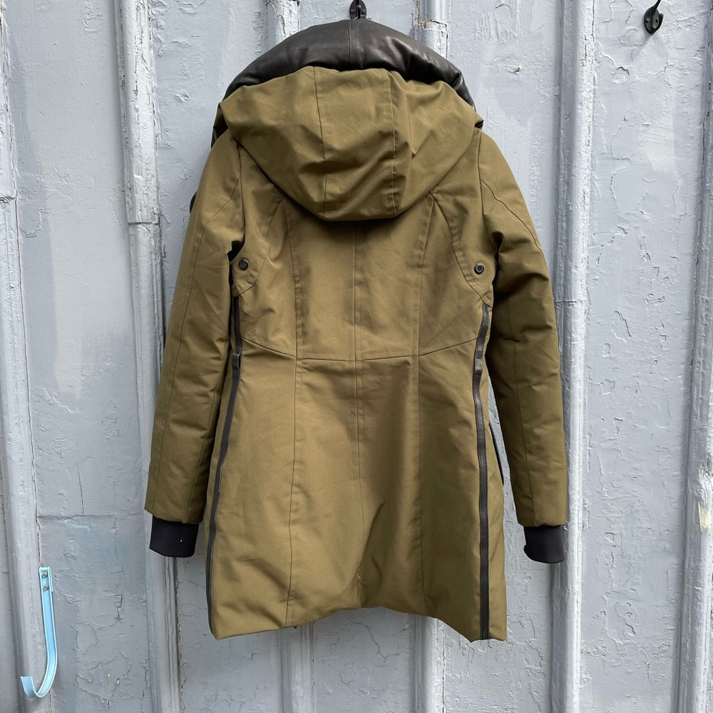 Rudsak Manila leather trim jacket, size xs
