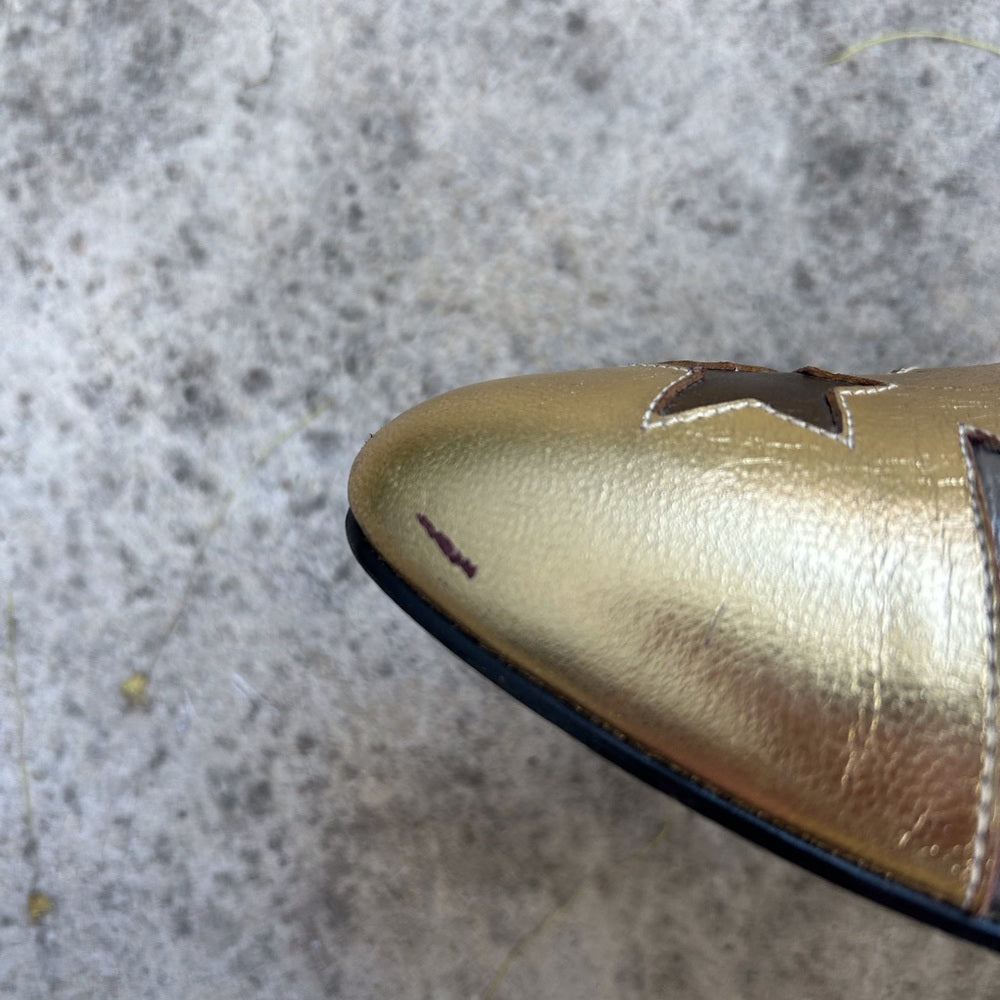 Vintage Roland Cartier Gold stars flats, size 40 (US9)