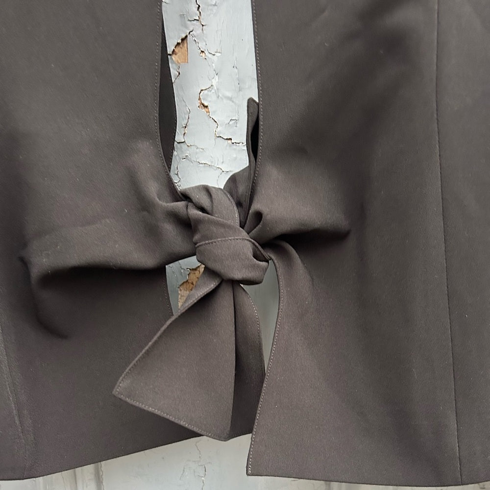 Pink Stitch Black Tie black blazer, size 8