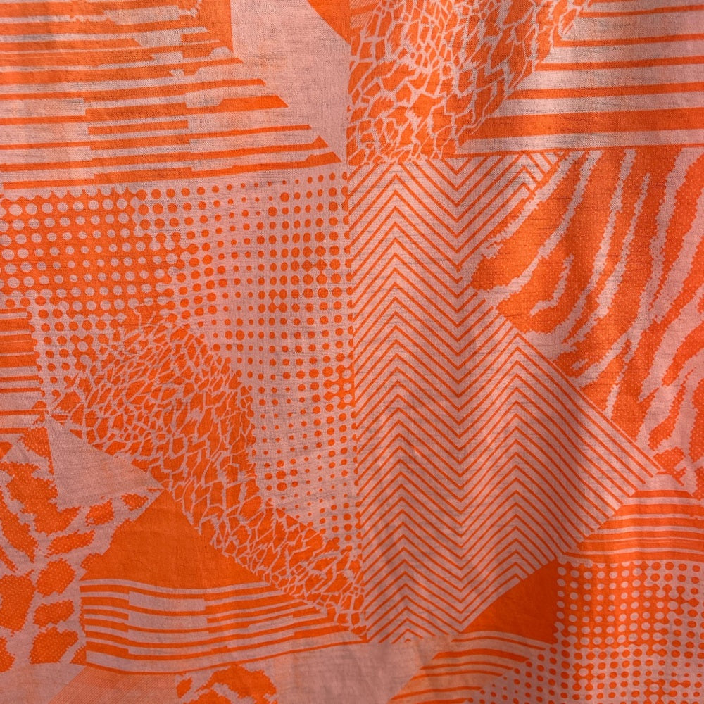 Adidas Orange printed Climalite Tank top, size M