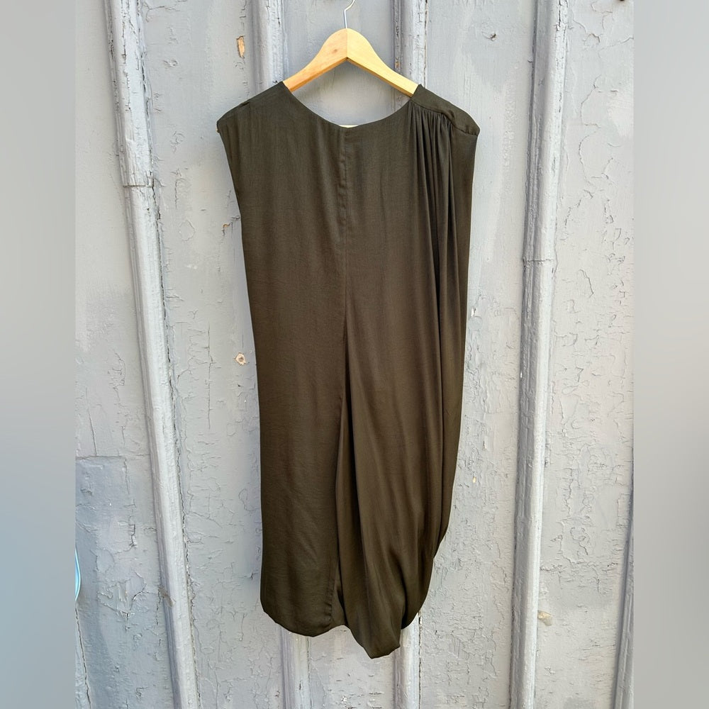 Helmut Lang Green sleeveless shift, size 8