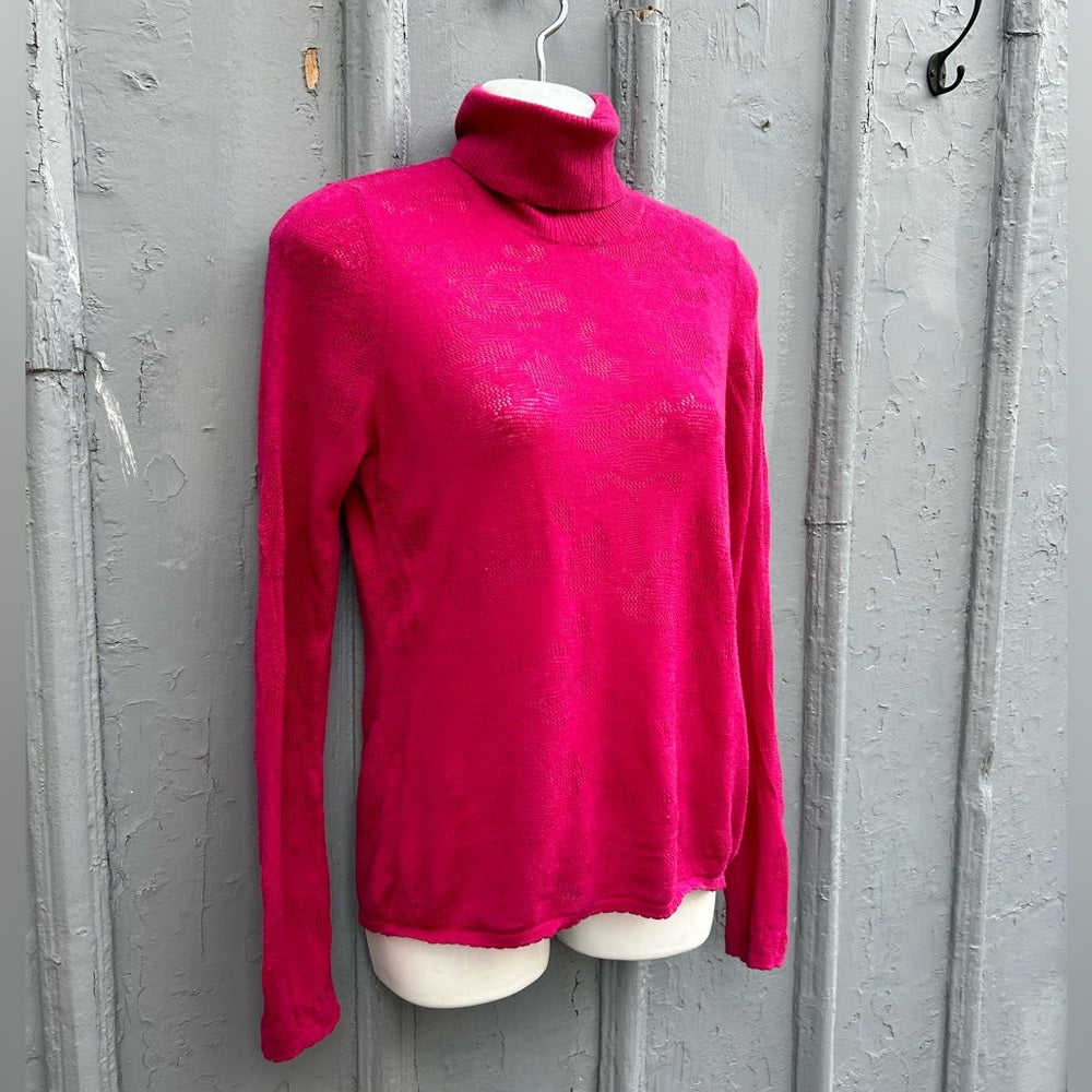 KENZO Paris Pink Turtleneck Sweater, size L