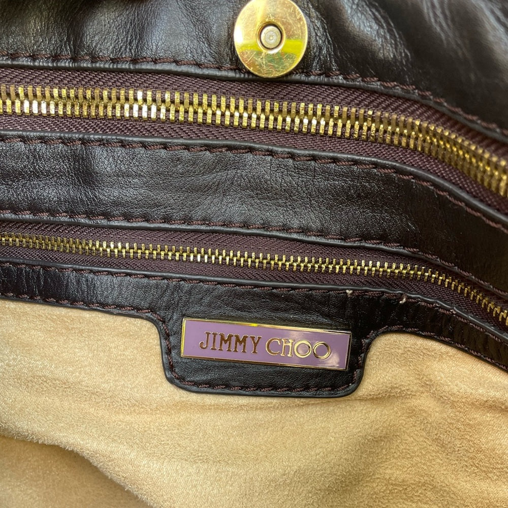 Jimmy Choo Alex Leather Shoulder Hobo Bag