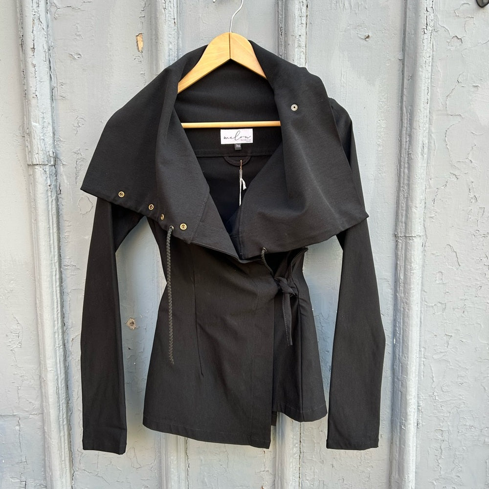 Melow by Melissa Bolduc Isabeau Assymetric Jacket, BNWT, size XS