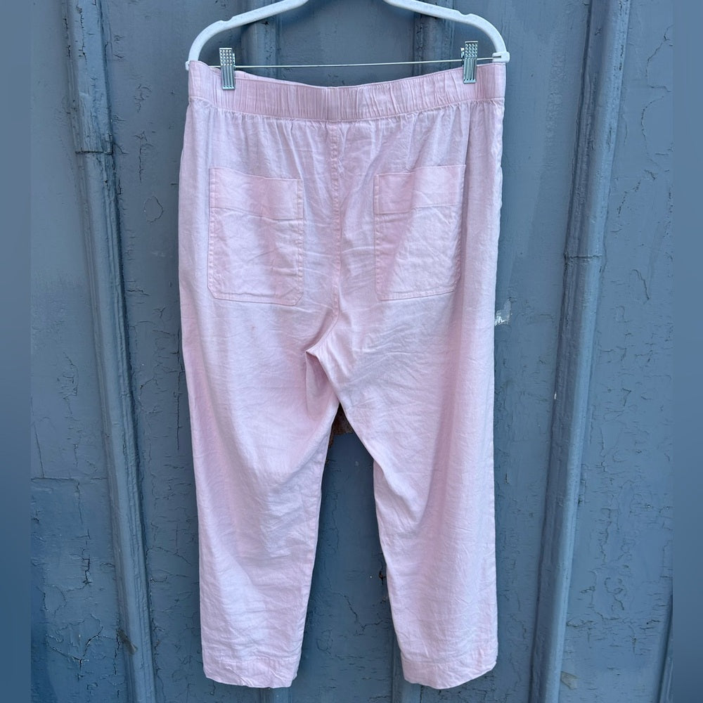 Vince Tapered Pull-On Linen blend Pant, size XL