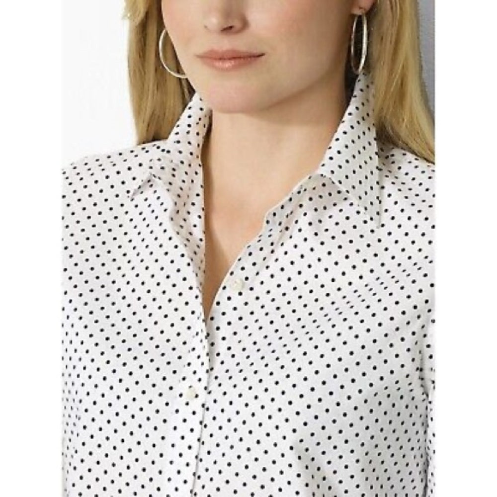 Lauren Ralph Lauren Polka Dot Button-down, Size M