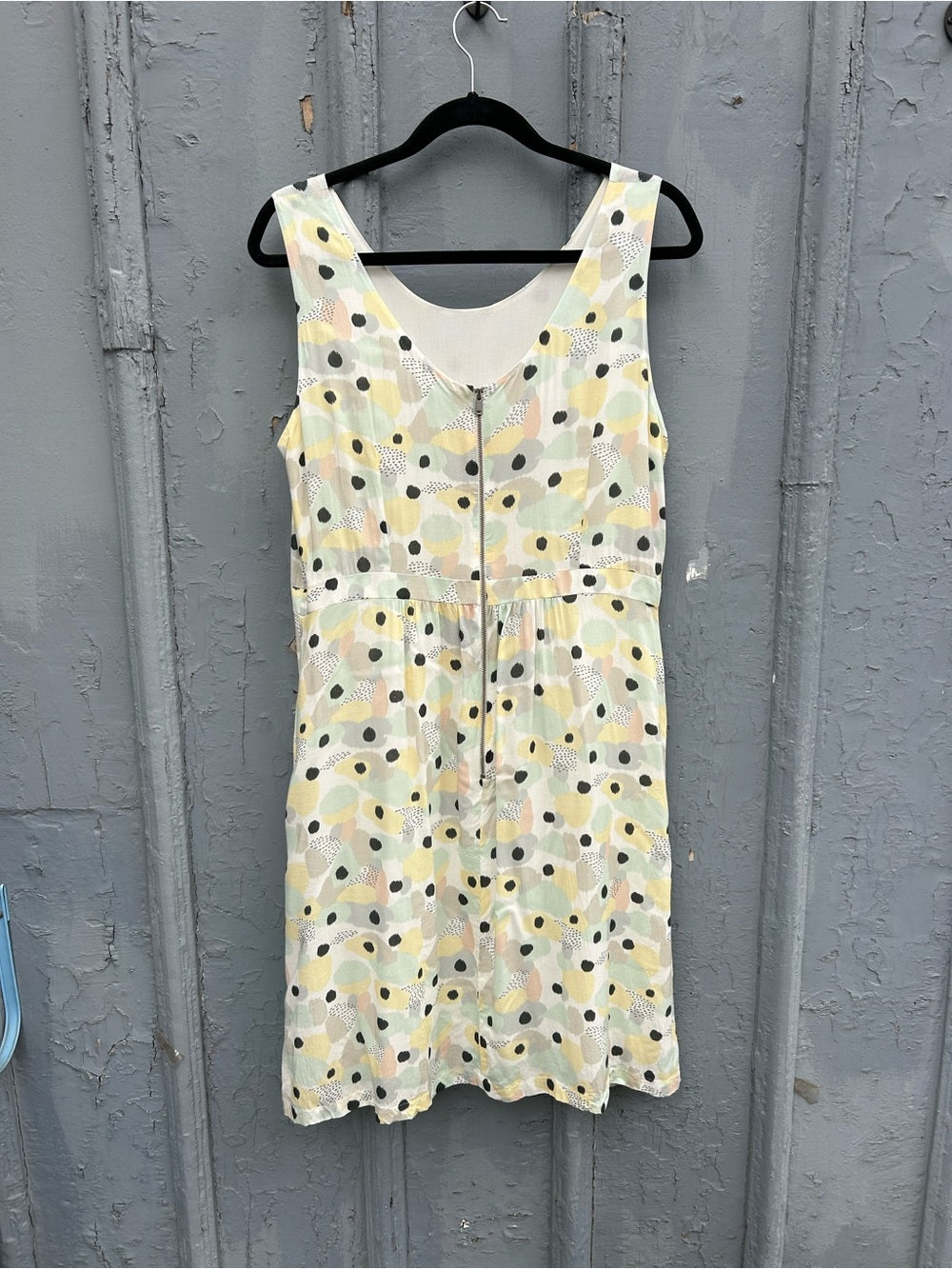 Oliver Bonas Yellow Green Dress, UK 16 (US 12)