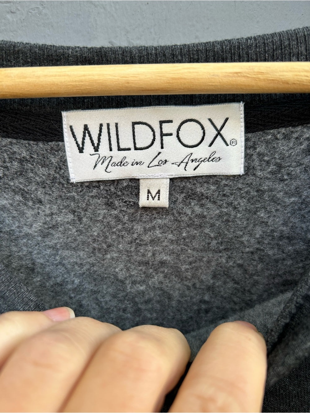 Wild Fox Black gold cream sweatshirt, size M