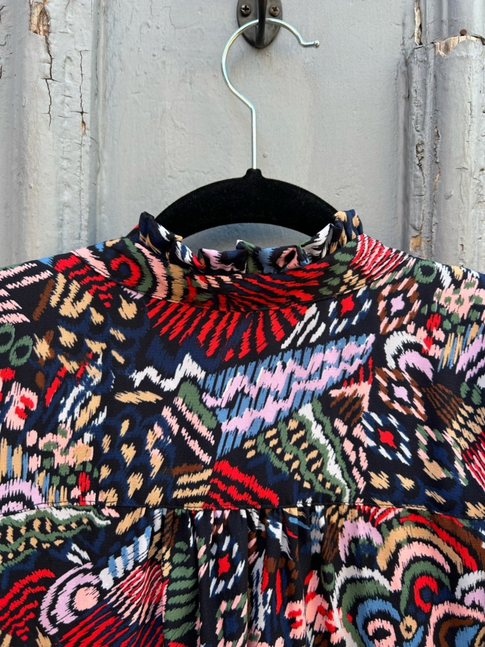 Dotty Patterned Blouse, Large
