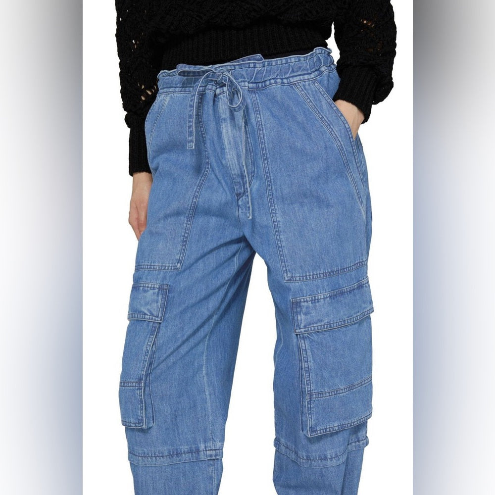 Marant Etoile Ivy denim Cargo Pants, size 36 (M)