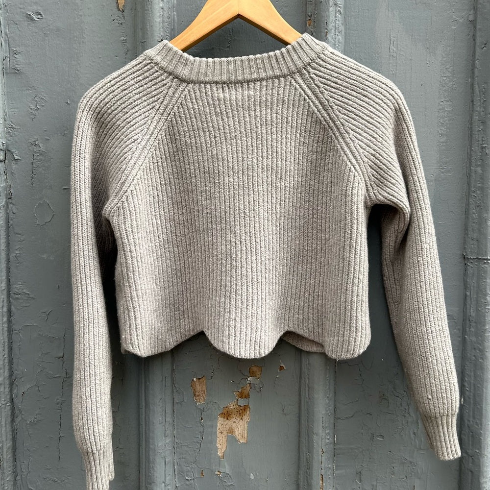 Wilfred Light Grey Wool Sardou sweater, size S
