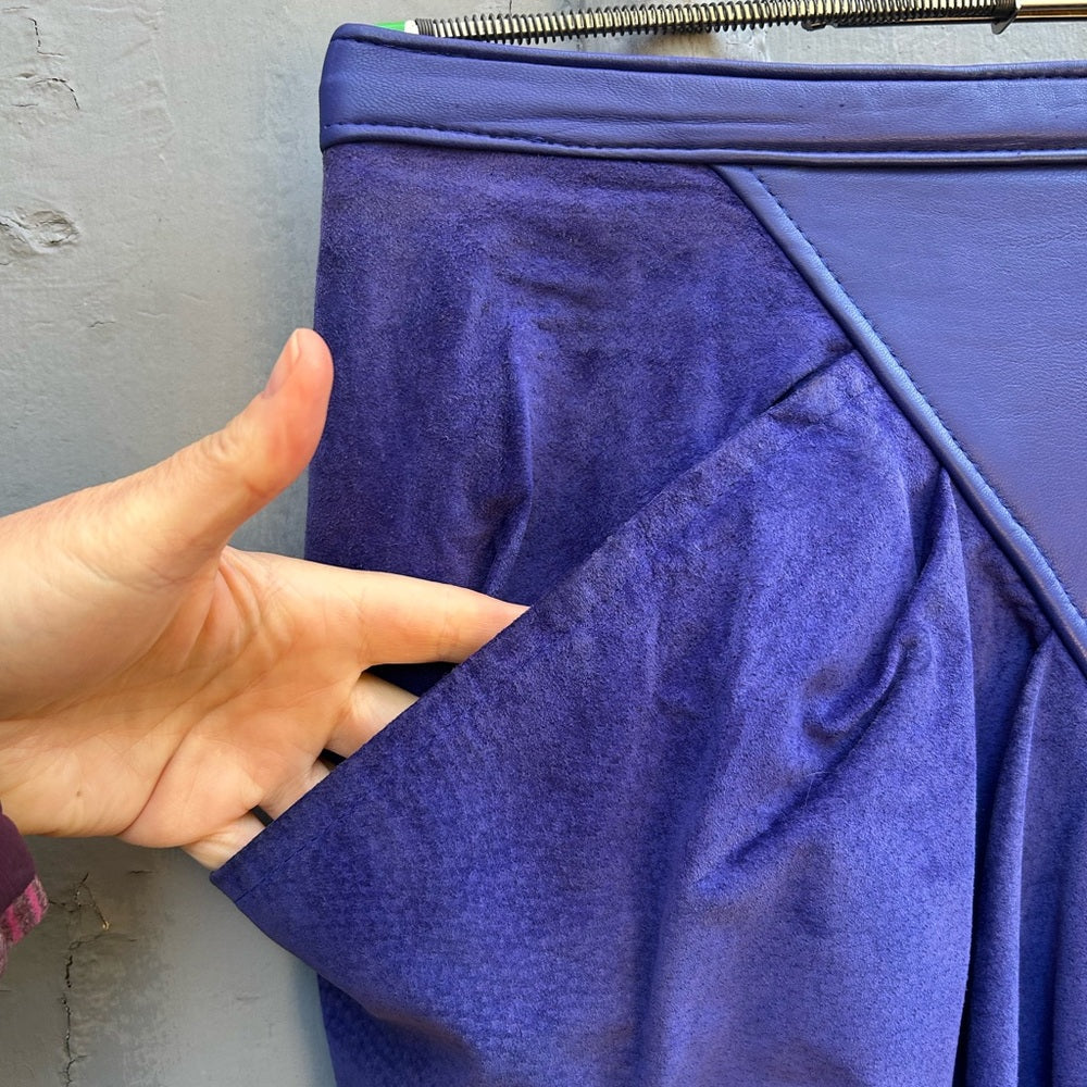 Danier Vintage 80’s Leather & Suede Skirt & Jacket set, Large