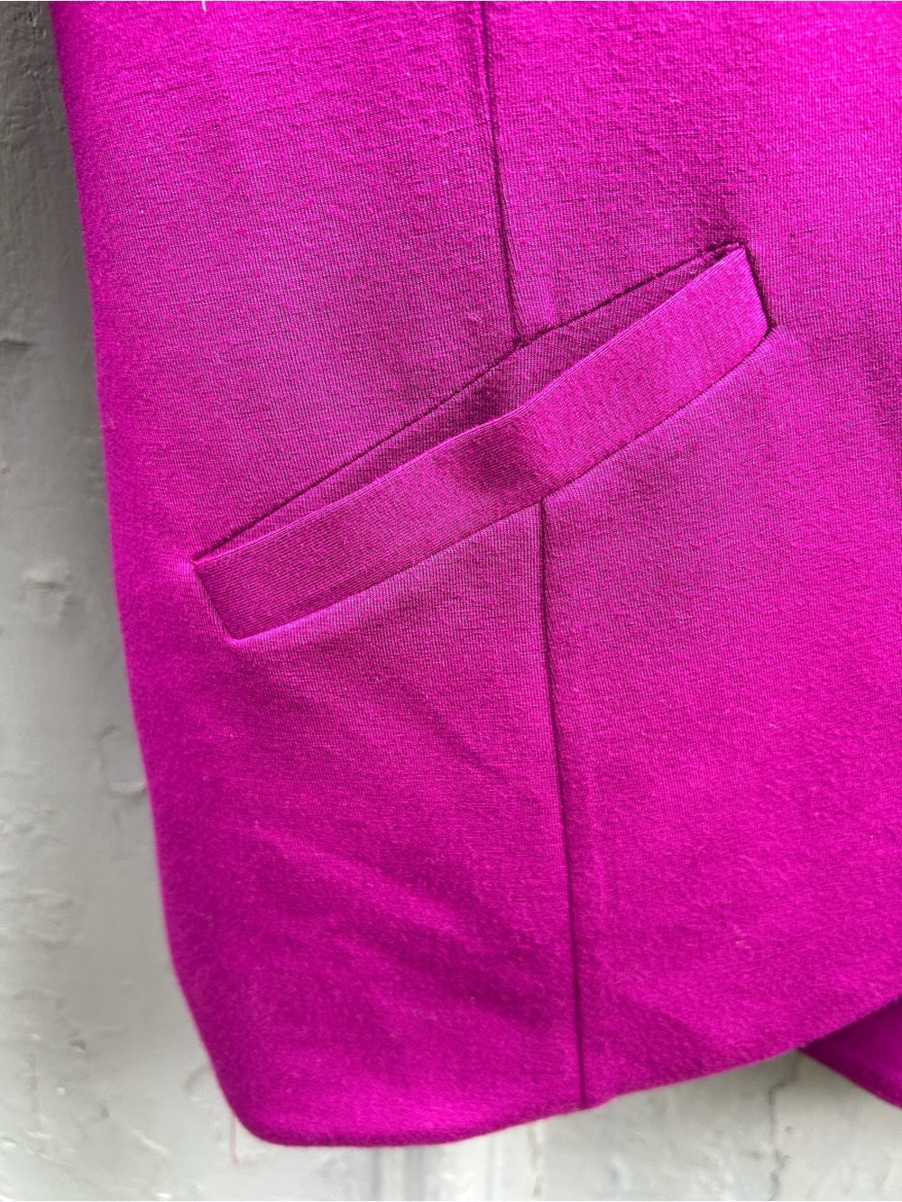 Miik Emily Raspberry Open Jersey Blazer, size M