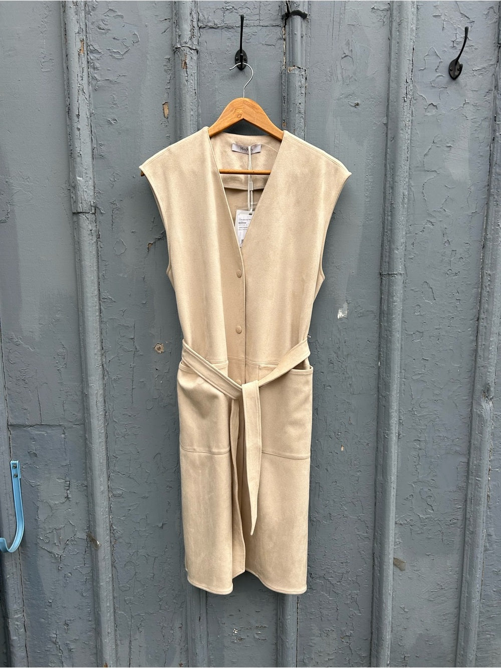 MaxMara Leisure Cream Jersey Gilet Vest, BNWT, size Large