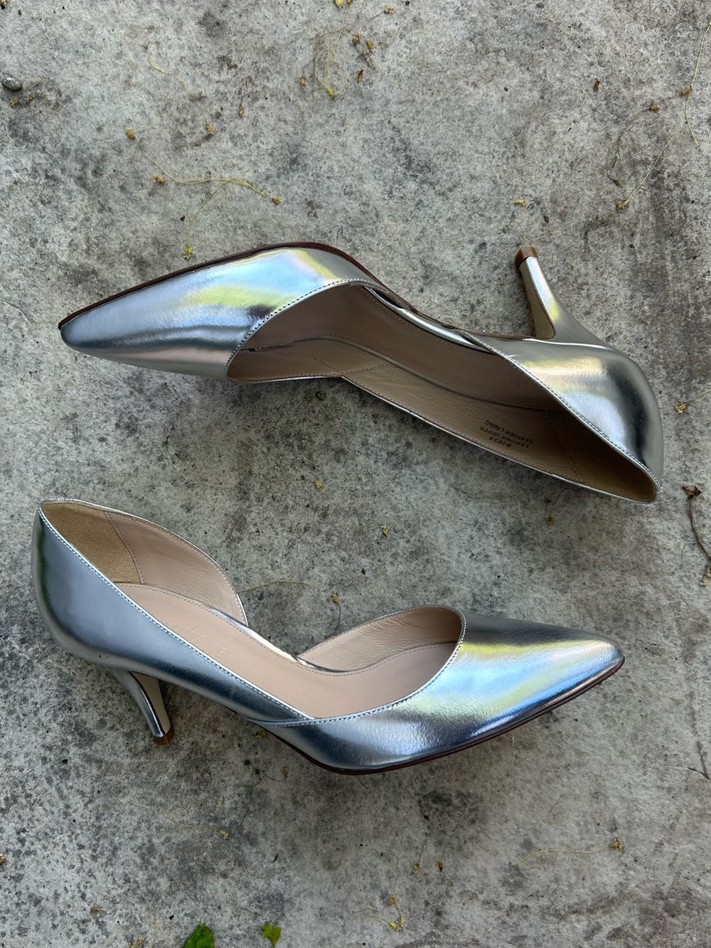 J. Crew Valentina Metallic Silver pumps, BNIB, size 7.5