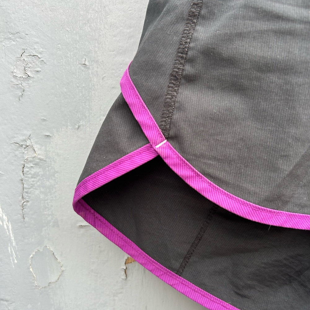Lululemon Purple Black Turbo Run Shorts, size 4