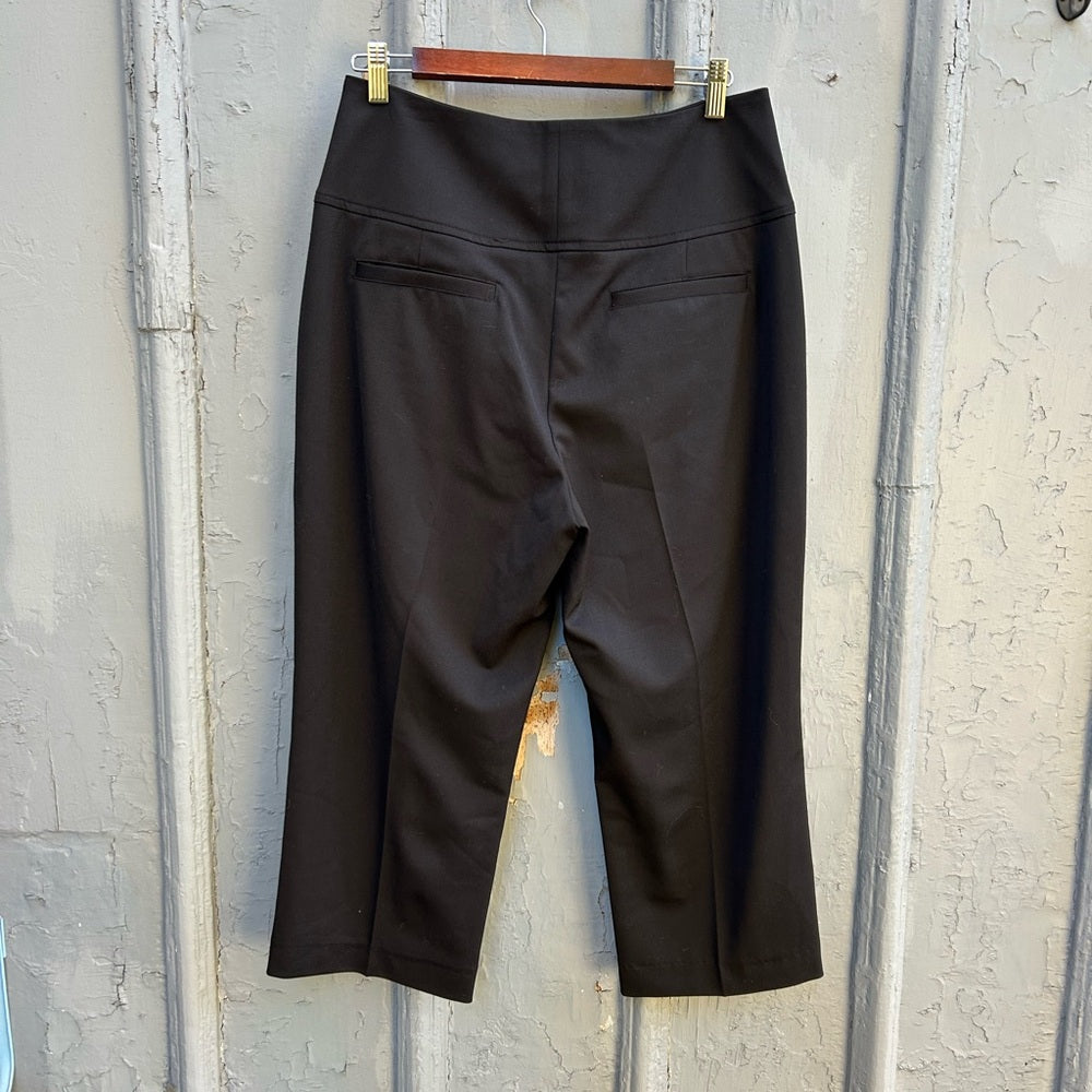 G. Label by Goop Carter Military Black button front trousers, size 8