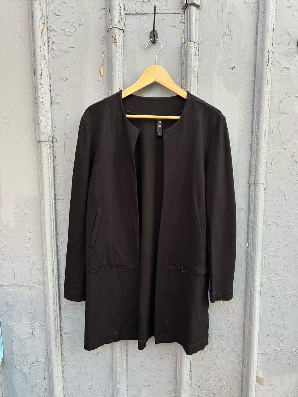 FIG Clothing Black Aly Blazer Cardigan, size M