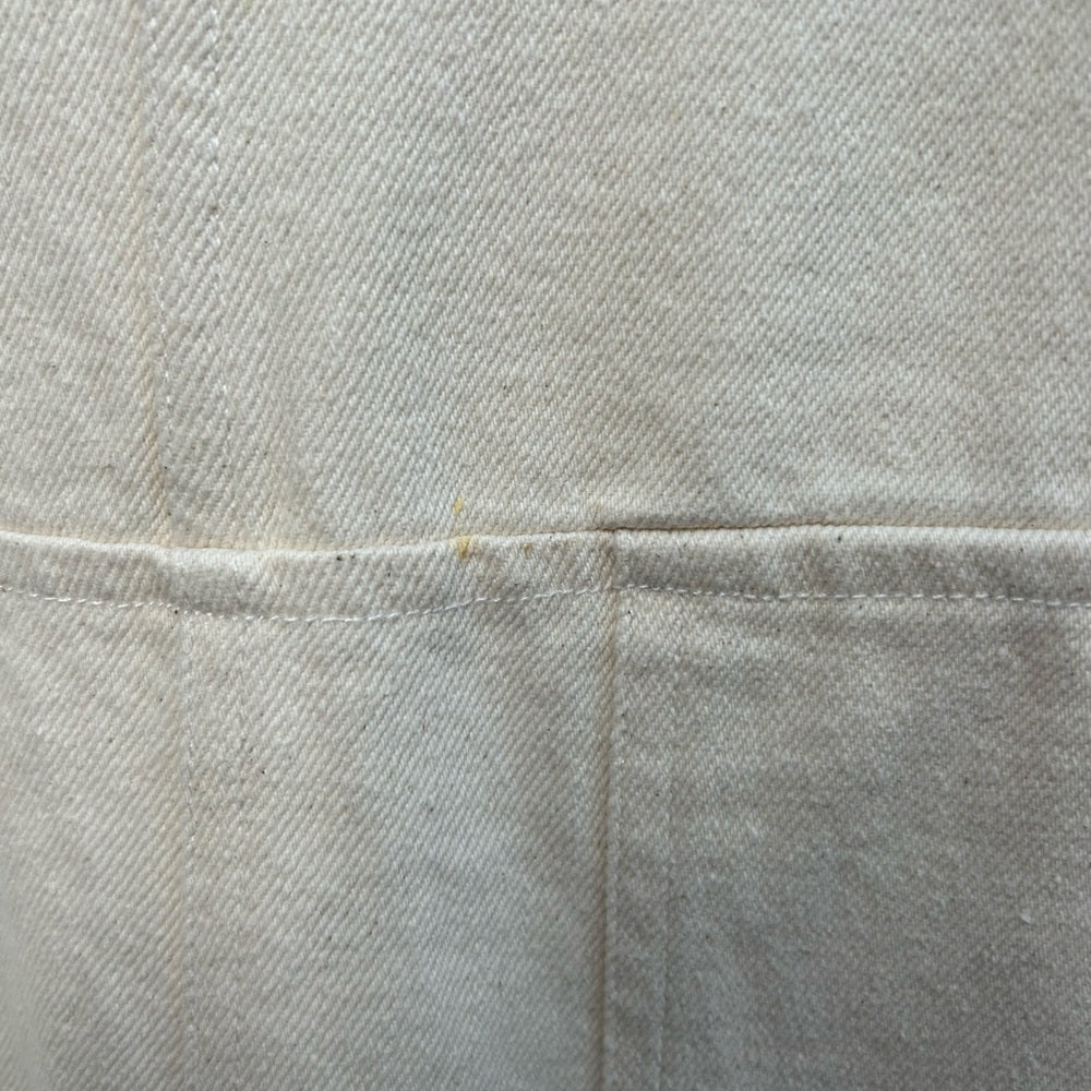Alex Mill cream V neck denim jumpsuit, size M