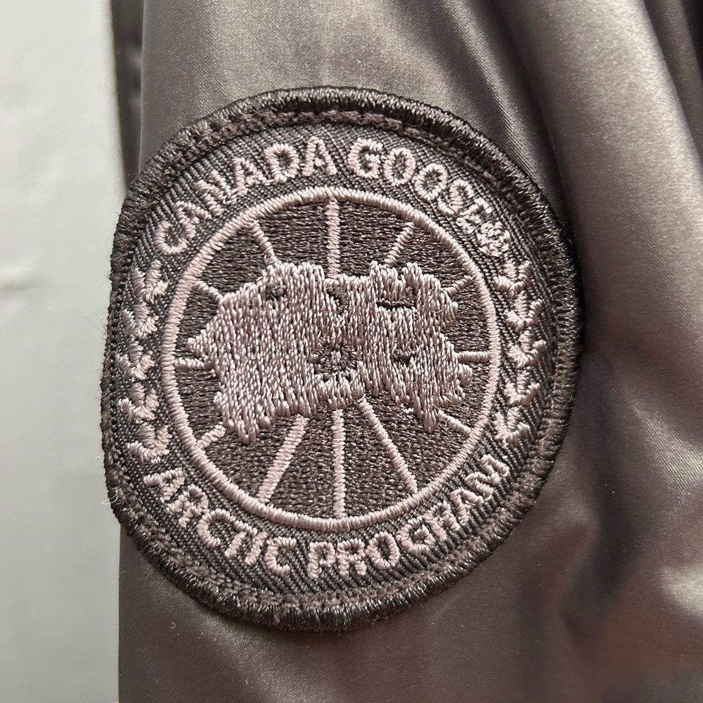 Canada Goose Branta Cassidy Asymmetric-Zip Mid-Length Jacket, size M