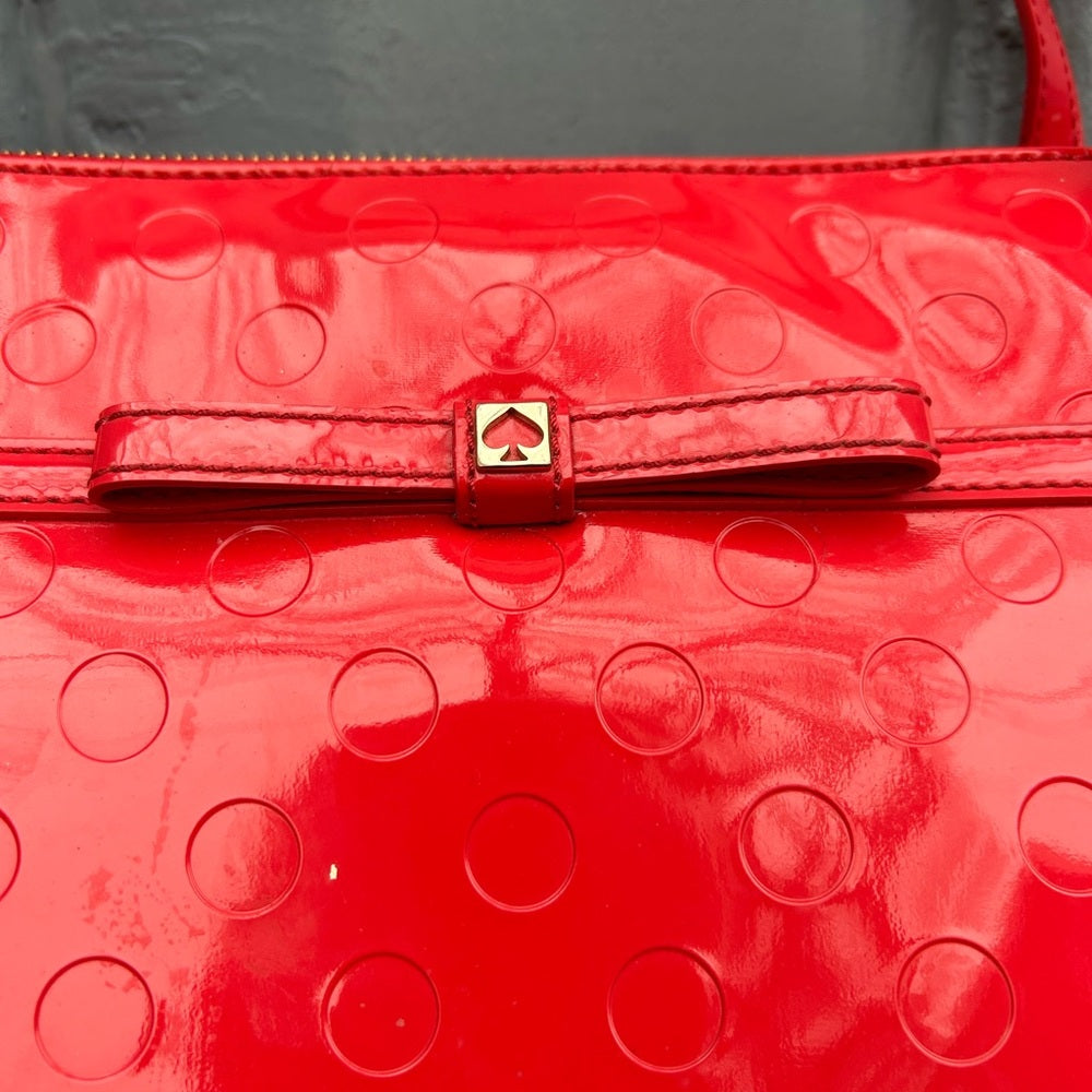 Kate Spade Sophie Camellia Chilli Red Street Tote, 18”x11”x5.5”