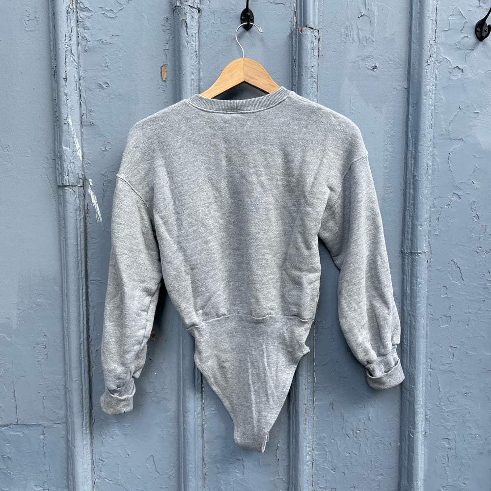 Zara Sweatshirt Bodysuit, Small