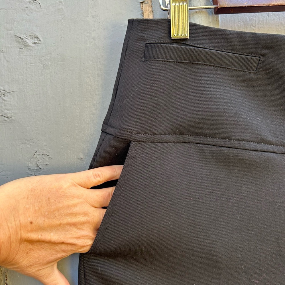 G. Label by Goop Carter Military Black button front trousers, size 8