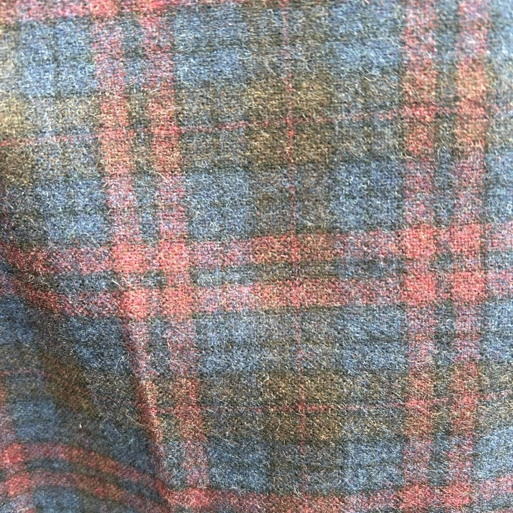 Sand Copenhagen plaid wool blend pants, size 46 (US 6/8)