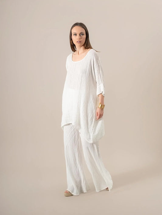La Bottega di Brunella Linen Casacca Valchiria Tunic Blouse, BNWT, one Size