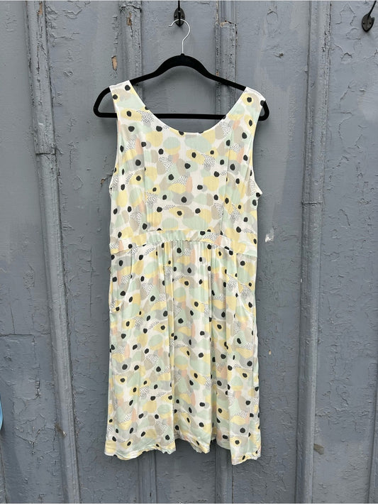 Oliver Bonas Yellow Green Dress, UK 16 (US 12)