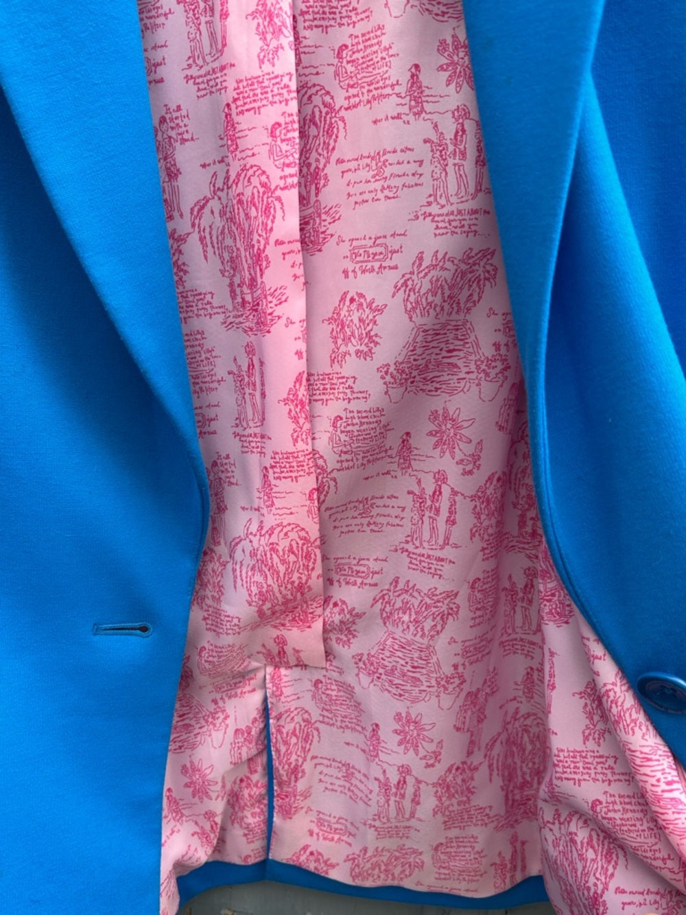 Lilly Pulitzer Vibrant Blue Blazer, Large