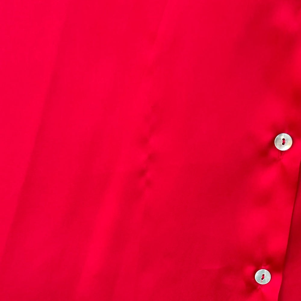 Zara Satin Effect Red Shirt, BNWT, size XS