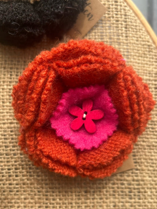 Vintage Cashmere Floral Brooch