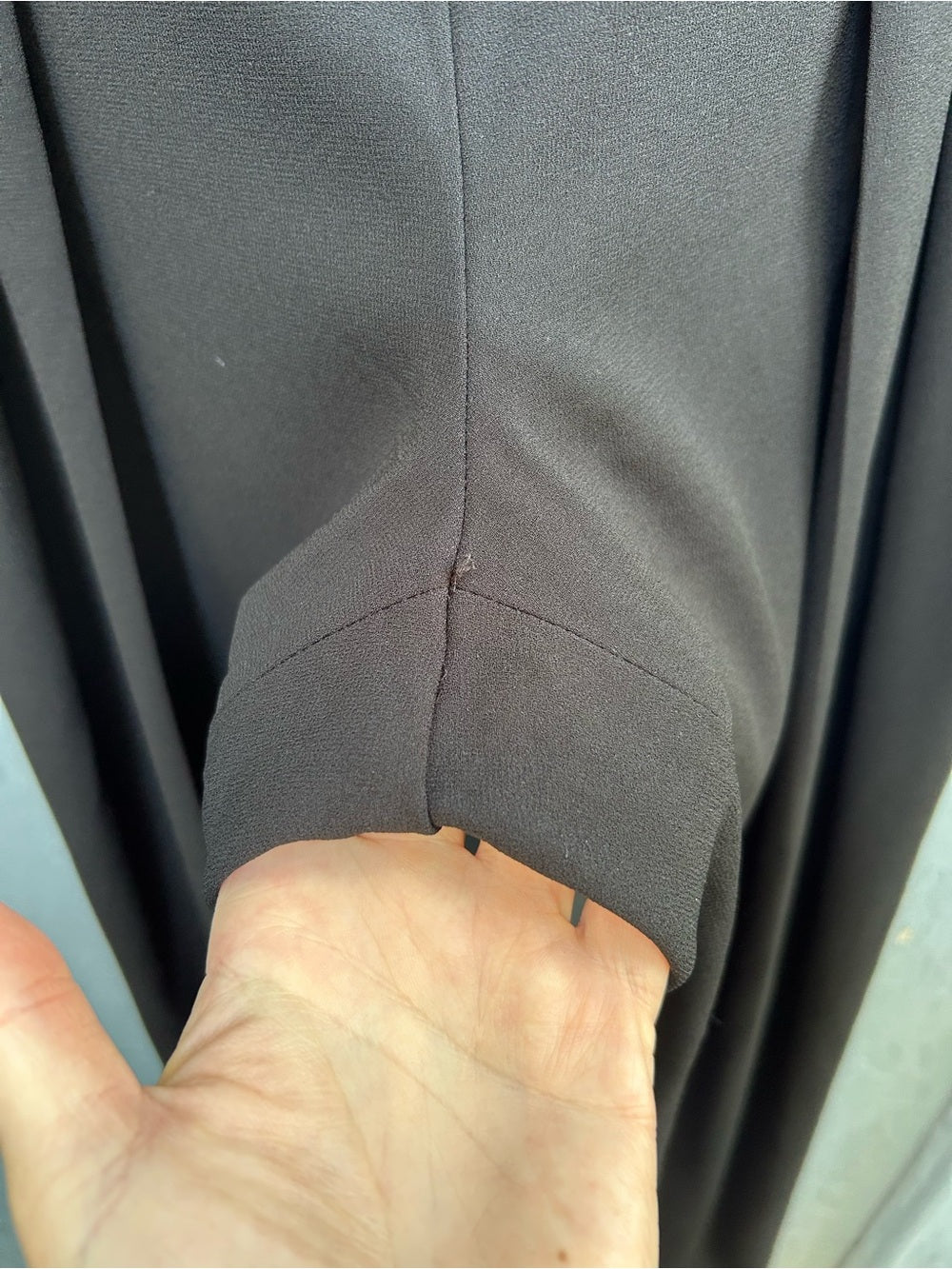 Babaton Black Japanese Crepe Pants, size 4