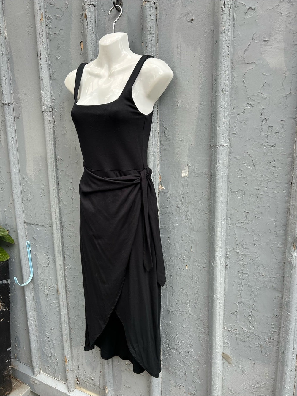 Wilfred Black Saturn Midi Dress, small