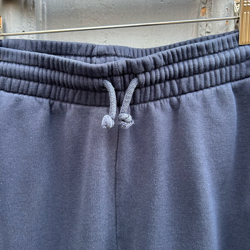 TNA Navy Cozy Fleece Boyfriend Sweatpants, size M