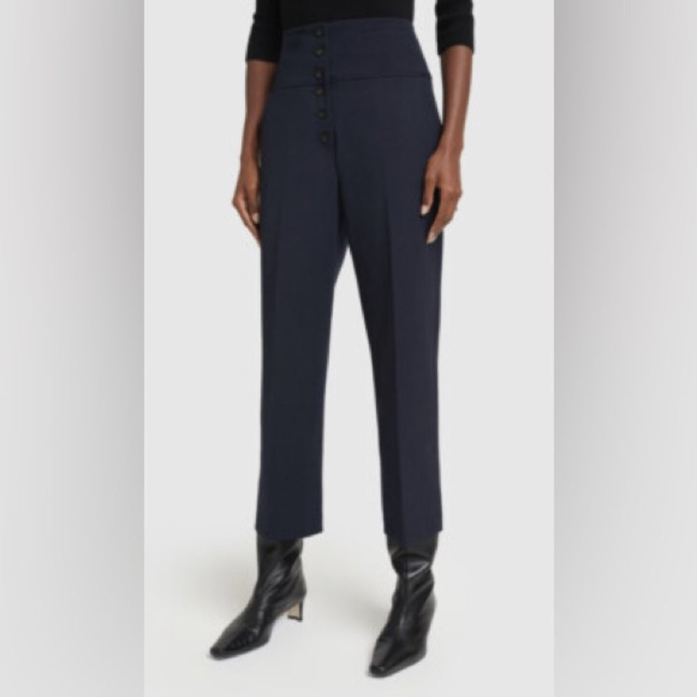 G. Label by Goop Carter Military Black button front trousers, size 8