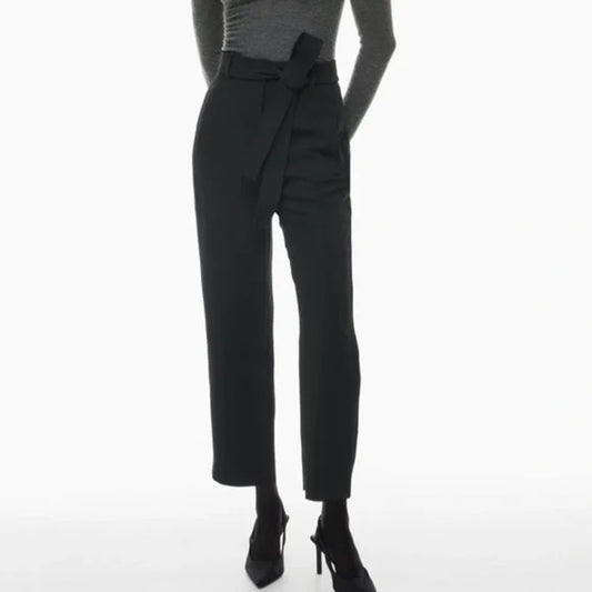 Wilfred Jallade cashmere Wool Tie Front Pant, size 6