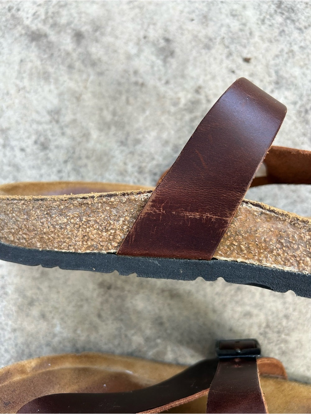 Naot Tahoe Buffalo Leather Sandals, size 40
