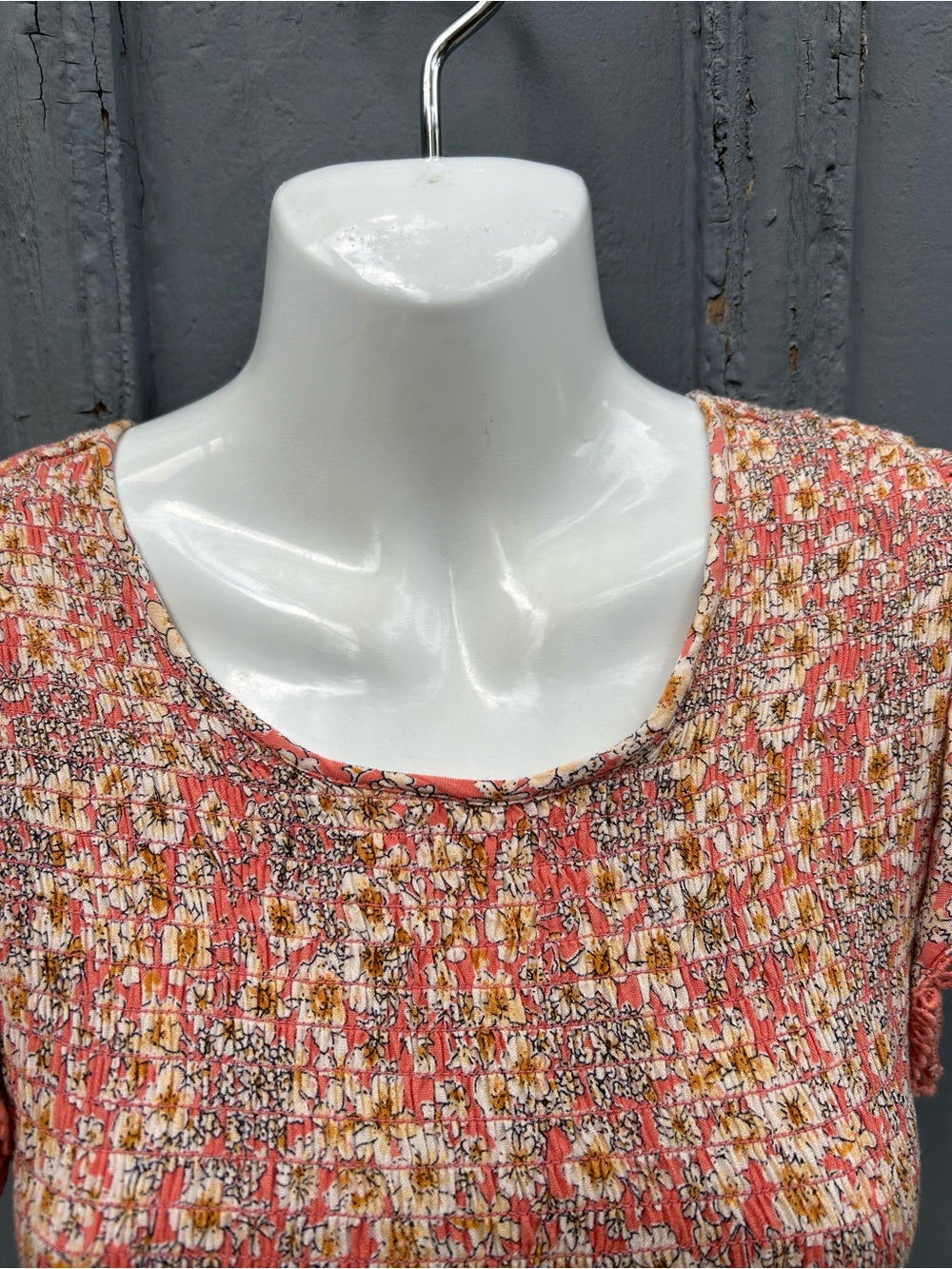 Patrons of Peace Smocked Midi Floral Dress, Small