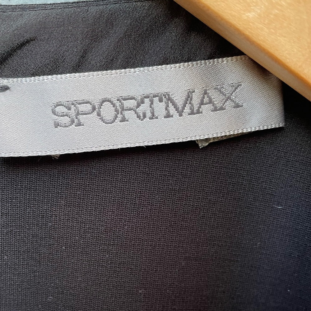 Max Mara SportMax black tunic top, size small